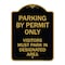 Signmission Parking by Permit Visitors Must Park in Designated Area Heavy-Gauge Alum, 18" x 24", BG-1824-23455 A-DES-BG-1824-23455 - alternate 1